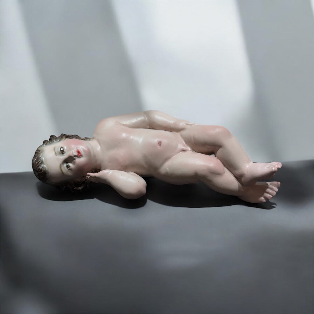 Niño Dios Talla En Madera Acabo Fino 20