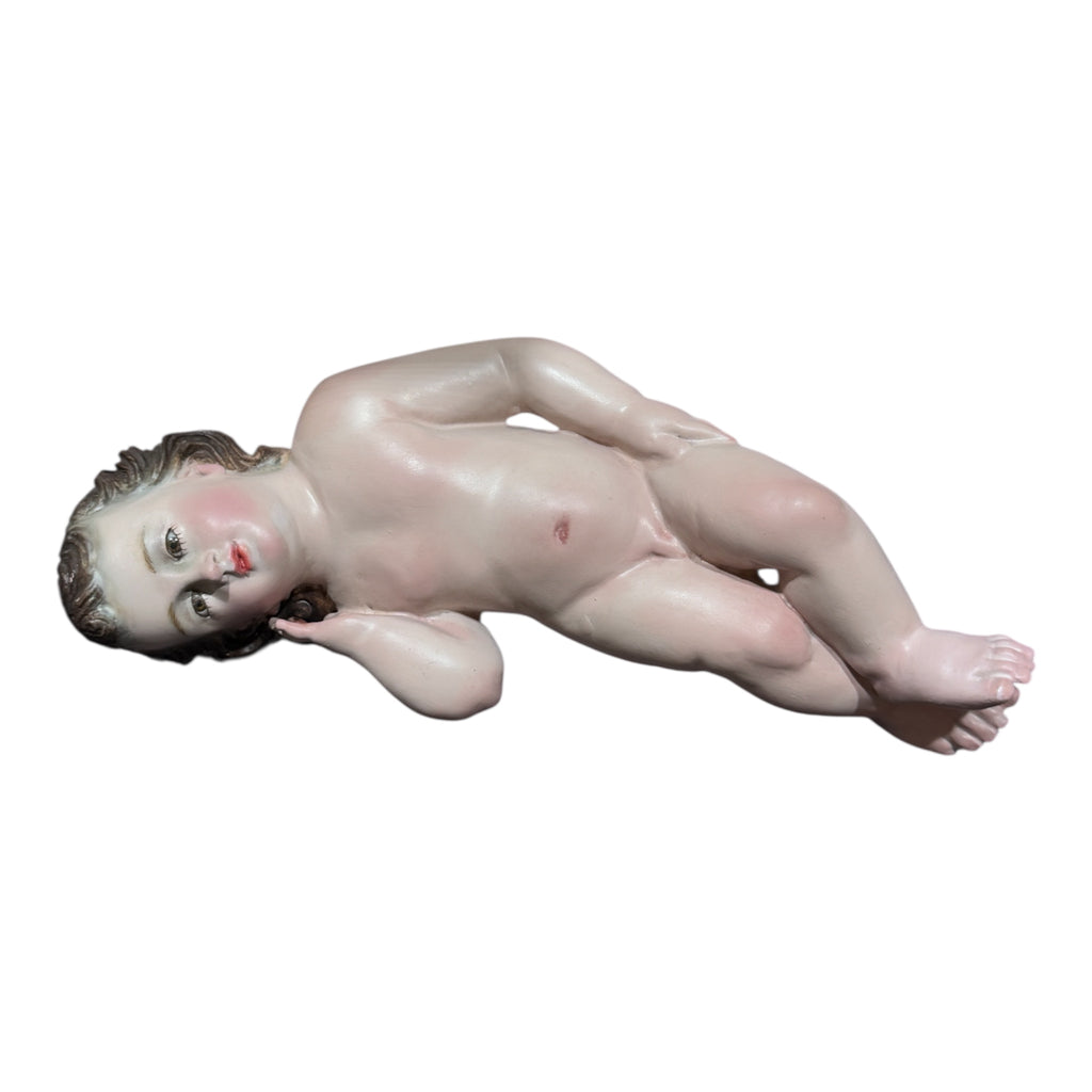 Niño Dios Talla En Madera Acabo Fino 20