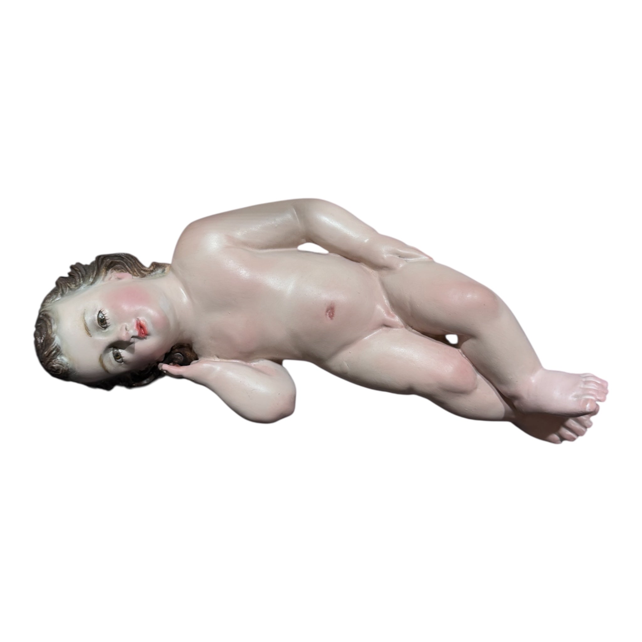Niño Dios Talla En Madera Acabo Fino 20