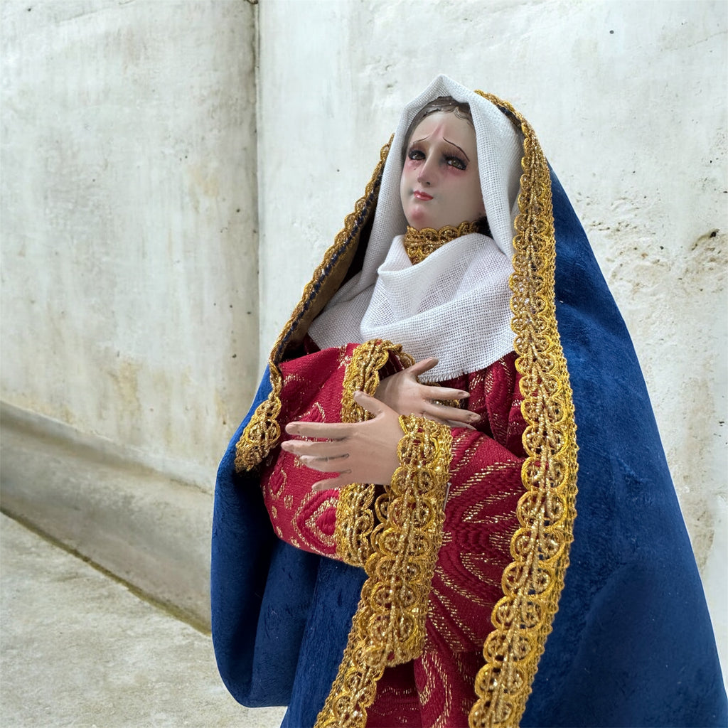 Virgen De Los Dolores 33cm Para Vestir