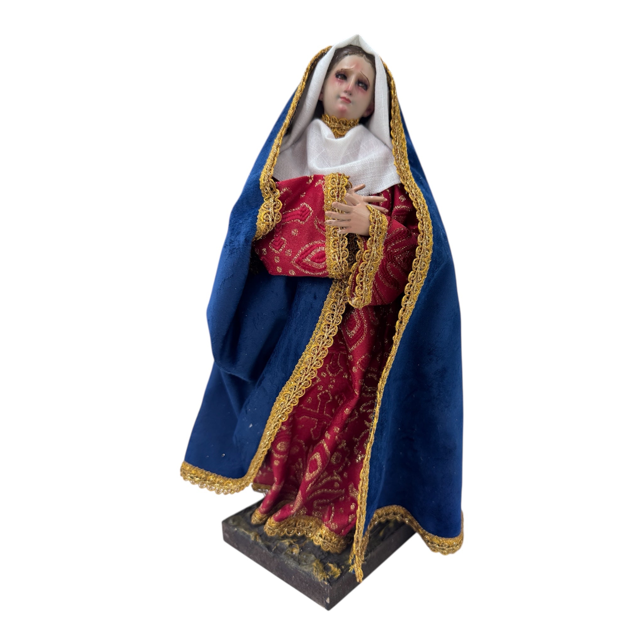 Virgen De Los Dolores 33cm Para Vestir
