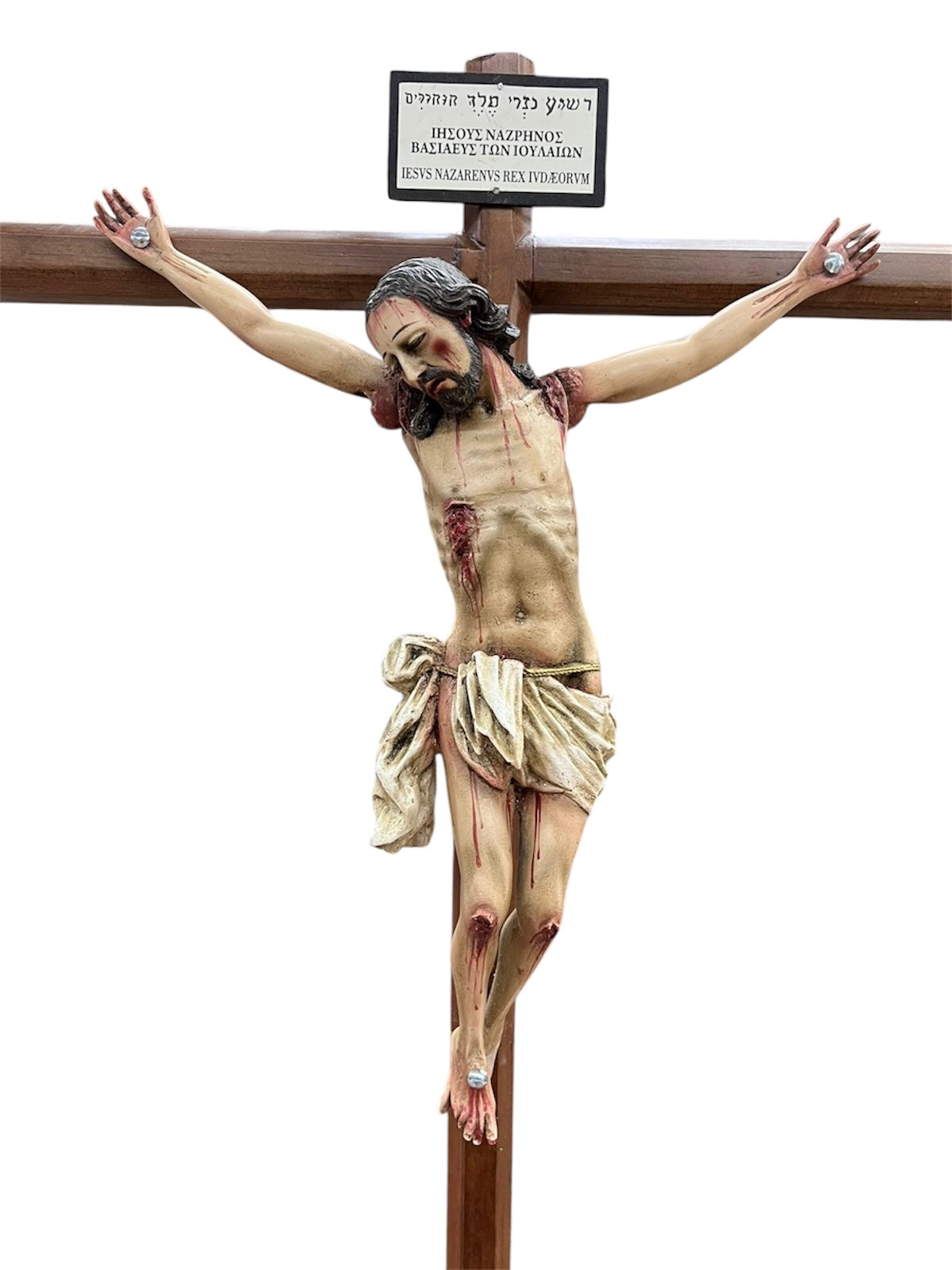 Cristo Crucificado De Base Desmontable 81cm