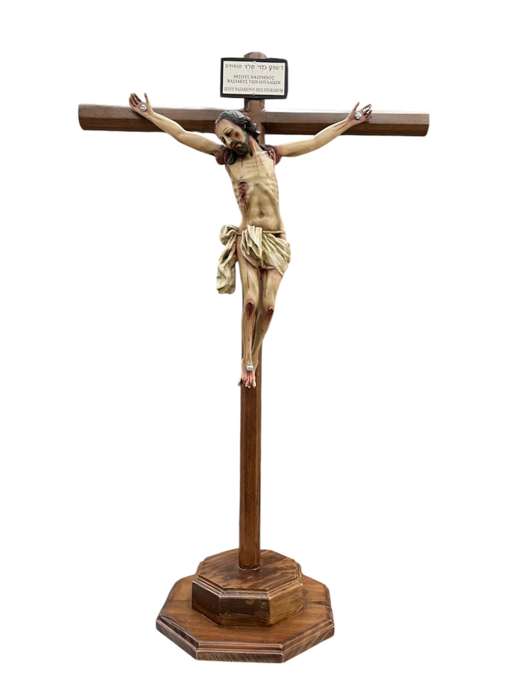 Cristo Crucificado De Base Desmontable 81cm
