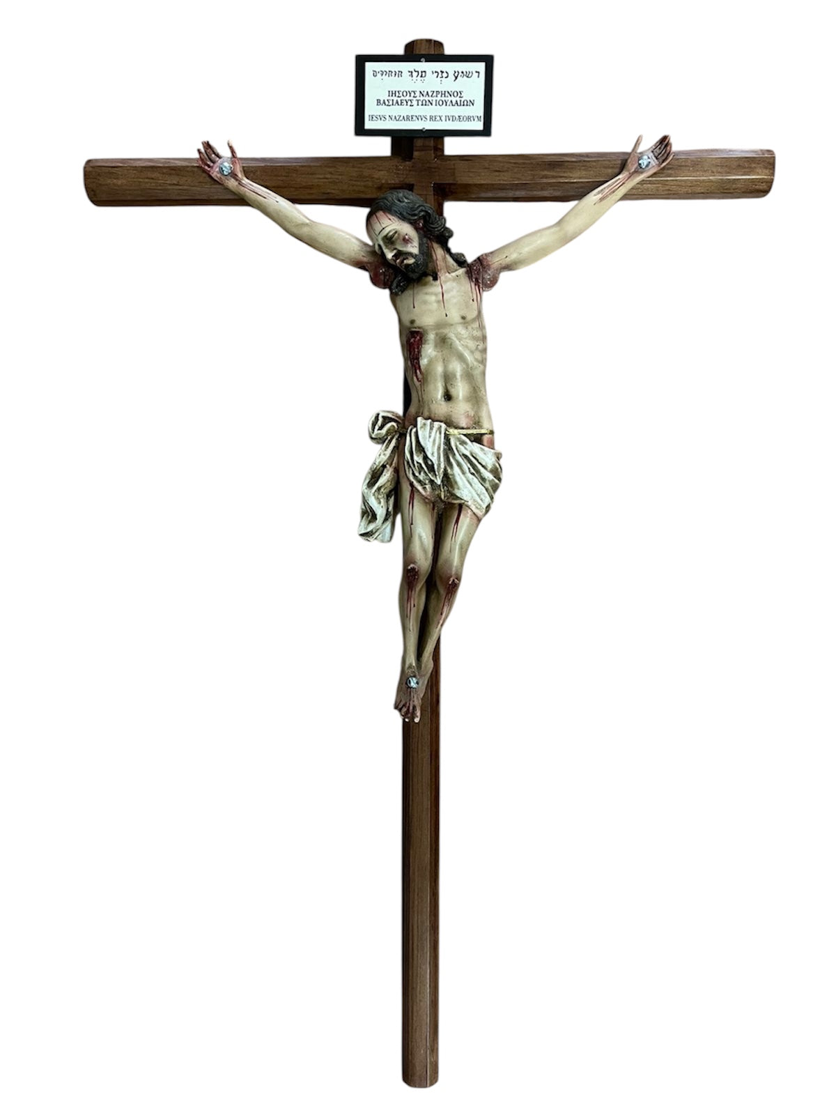 Cristo Crucificado 80cm Desmontable Para Santo Entierro 40cm