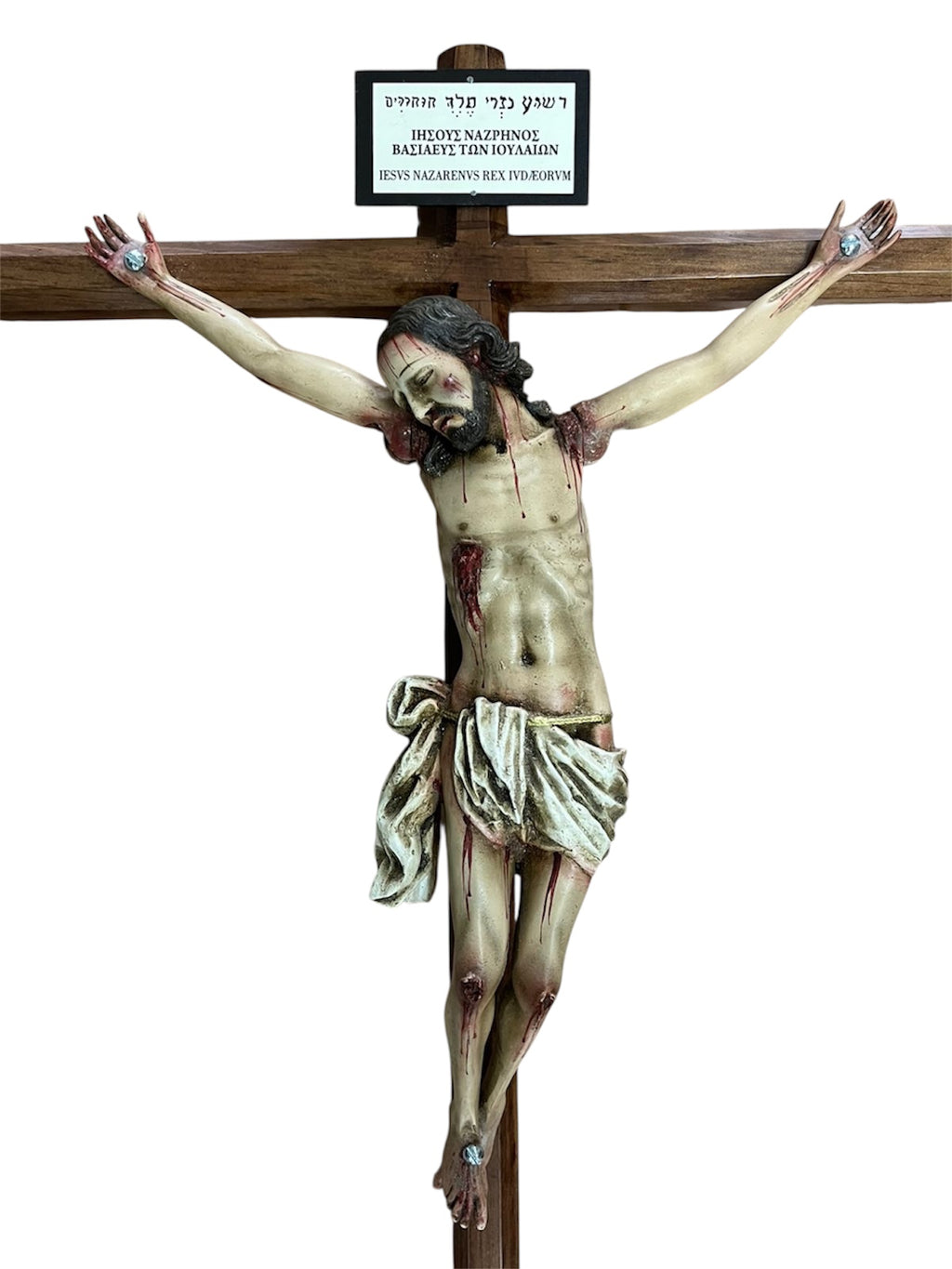 Cristo Crucificado 80cm Desmontable Para Santo Entierro 40cm