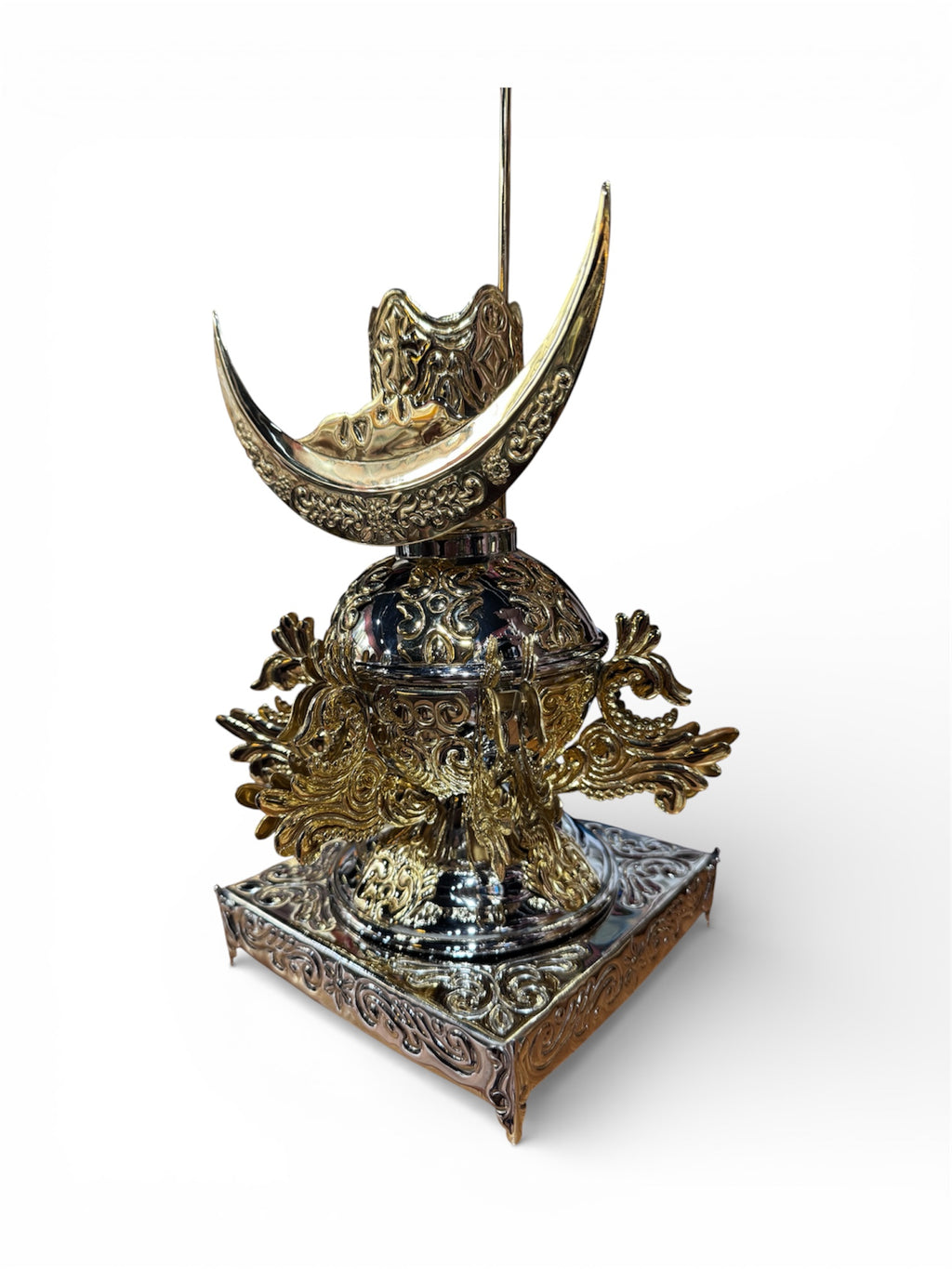 Base Para Virgen De San Juan De Los Lagos Bañada En Oro 27cm