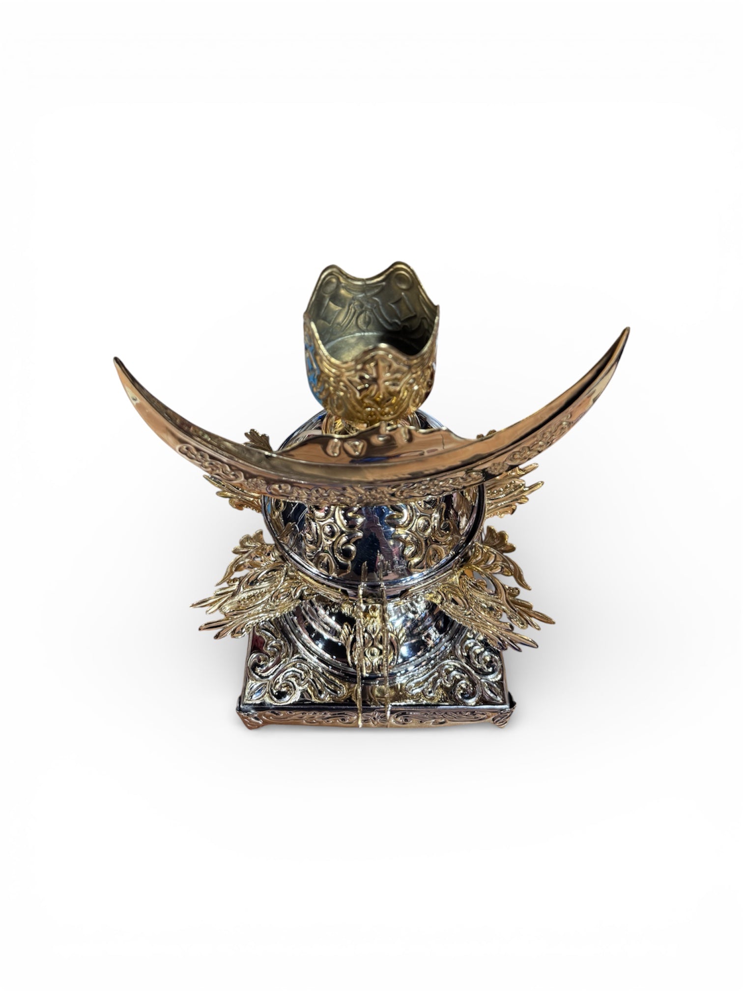 Base Para Virgen De San Juan De Los Lagos Bañada En Oro 27cm