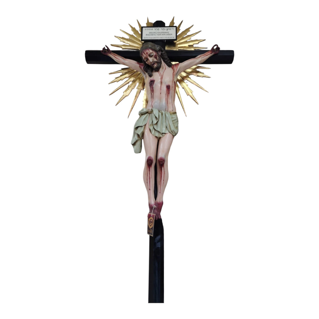 Cristo Muerto  con Cruz 150cm
