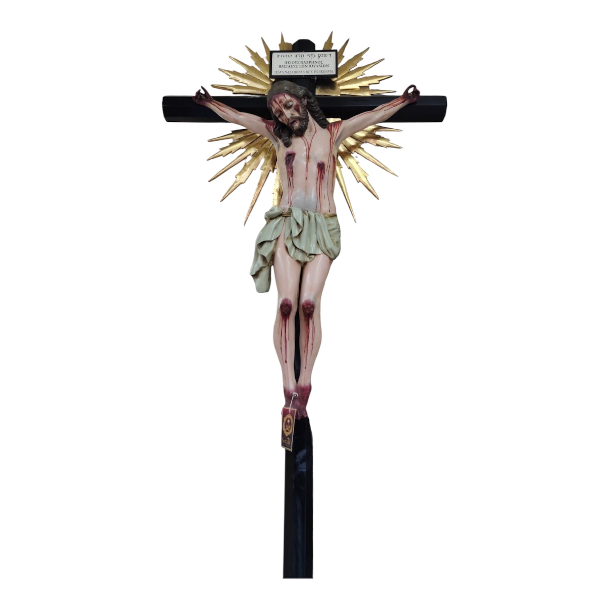 Cristo Muerto  con Cruz 150cm