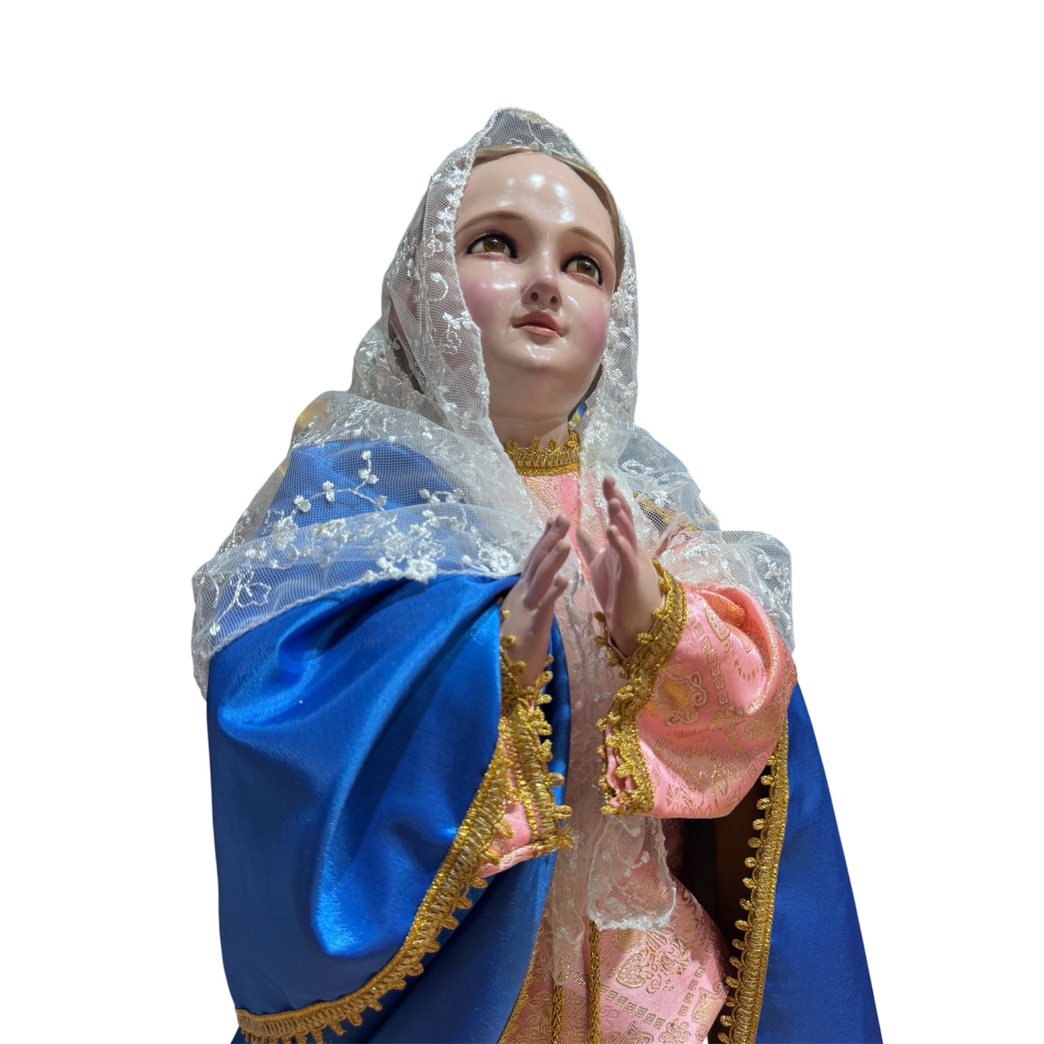 Divina Infantita O Maria Niña Fina Acabado Bruñido 70cm
