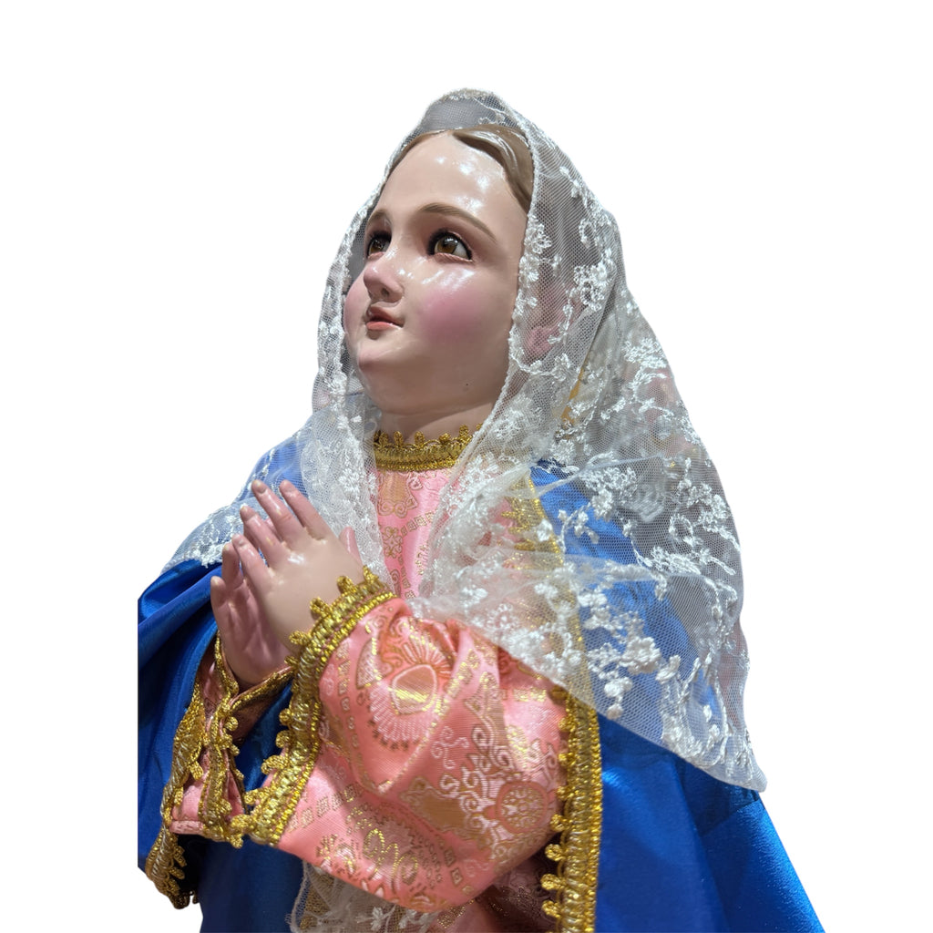 Divina Infantita O Maria Niña Fina Acabado Bruñido 70cm