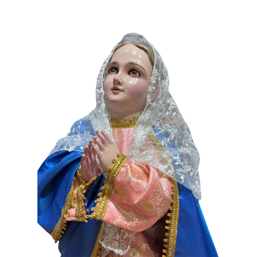 Divina Infantita O Maria Niña Fina Acabado Bruñido 70cm