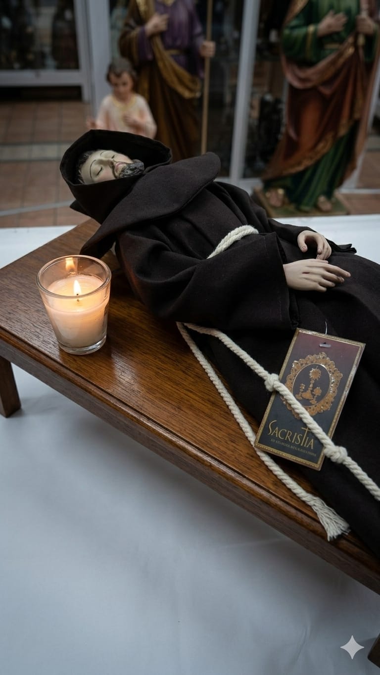 Figura Transitó De San Francisco De Asís 50cm