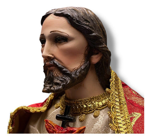 Sagrado Corazón De Jesús Para Vestir Articulado 45cm