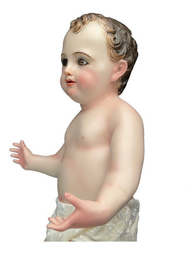 Niño Dios 41cm Policromía Al Óleo