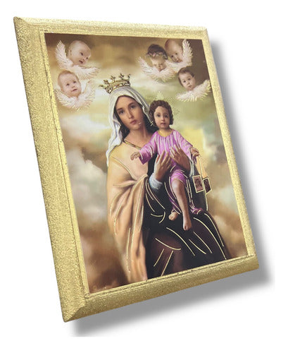 Cuadros De La Virgen Del Carmen  15cm 5 Piezas