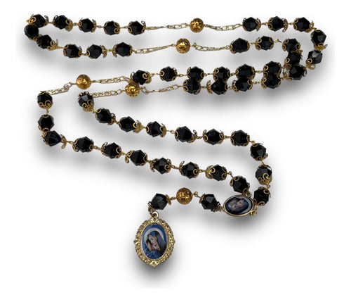 Rosario Grande De La Virgen Dolorosa O De Los Dolores 74cm