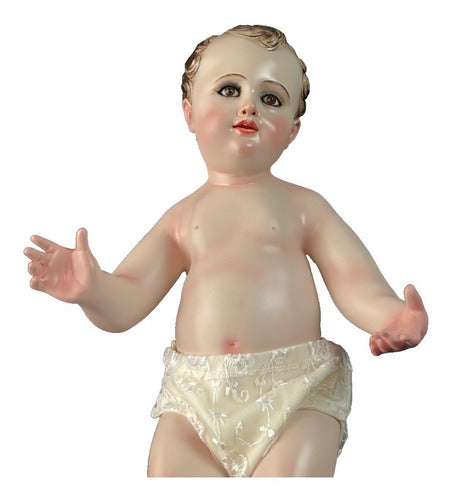 Niño Dios 41cm Policromía Al Óleo