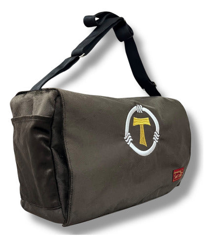 Sacri Mochila Mensajero Bordada Franciscana