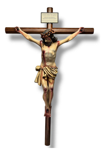 Crucifijo O Cristo Muerto Con Cruz Octagonal 90cm