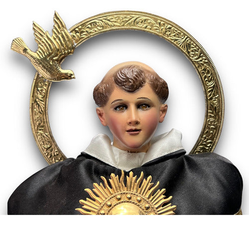 Santo Tomás De Aquino Al Óleo Imagen Para Vestir 63cm