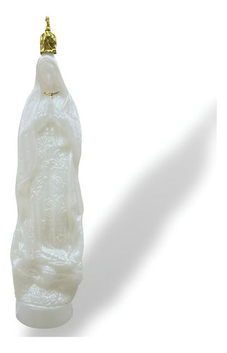 5 Botellas Plástico Aperlada Virgen De Guadalupe Agua Bendit