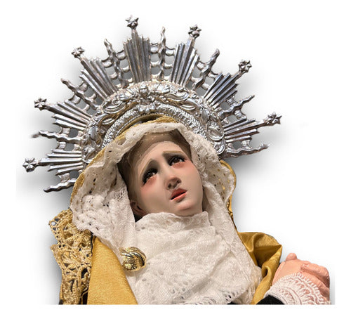 Resplandor De Plata Para Virgen De Los Dolores #6.5