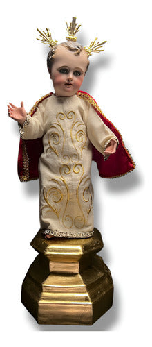 Niño Dios O Niño Jesús 62cm Policromía Al Óleo
