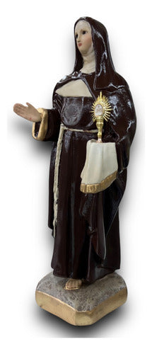 Escultura Santa Clara De Asis 21cm
