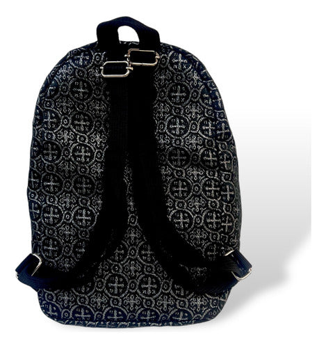 Mochila Mini Sacristía Bordada 3 Corazones