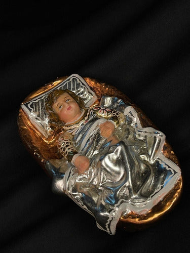 San Joaquín, Santa Ana Y María Niña Estofada En 48cm X 43cm