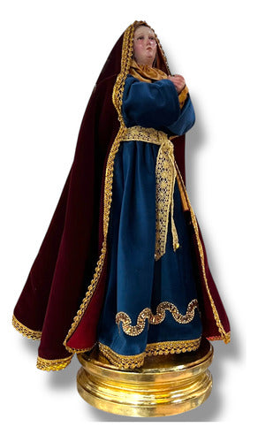 Virgen De Los Dolores Para Vestir Talla En Madera 50cm