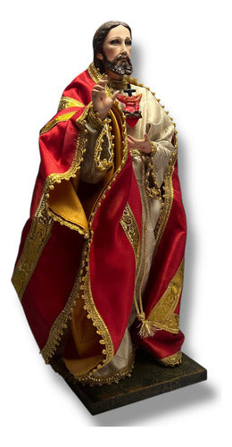 Sagrado Corazón De Jesús Para Vestir Articulado 45cm