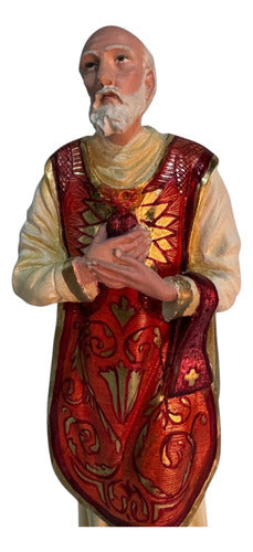 San Felipe Neri 34cm Estofado En Hoja De Oro