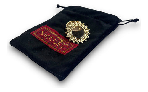 Teca O Relicario Con Rayos (porta Reliquia Santos)