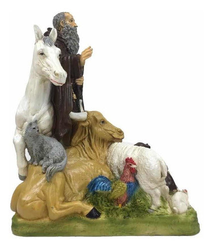 San Antonio Abad 24cm Patrono De Los Animales