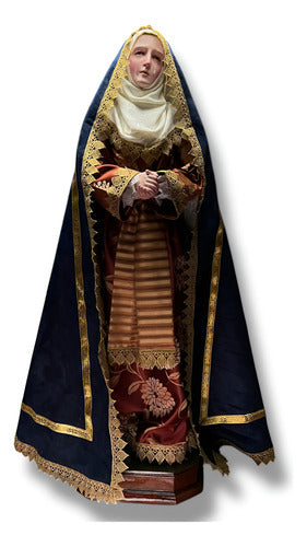 Dolorosa O Virgen De Los Dolores Para Vestir Y Bruñida 120cm