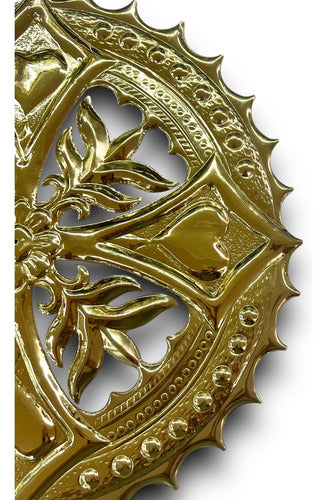 Aureola Baño De Oro 30 Cm Diámetro Para Imagenes Religiosas