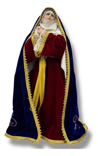 Virgen De Los Dolores 52cm  Imagen Para Vestir