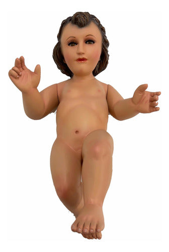 Niño Dios Tallado En Cedro 30cm