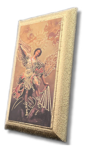 Cuadros De San Miguel Arcángel 5 Piezas De 12cm