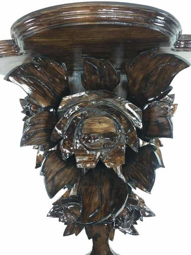 Repisa Tallada En Madera Mediana 46 X45 X 21