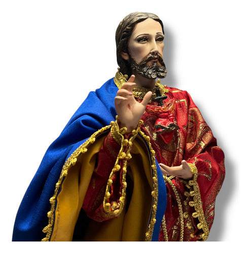 Sagrado Corazón De Jesús Para Vestir Articulado 45cm