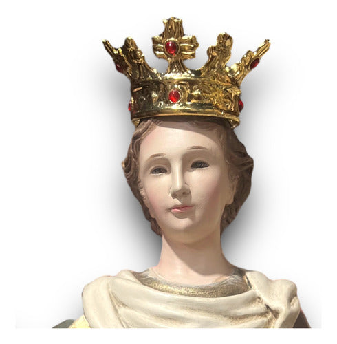 Corona Reinal En Latón Con Baño De Oro #3