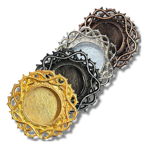 Teca O Relicario Corona De Espinas (porta Reliquia Santos)