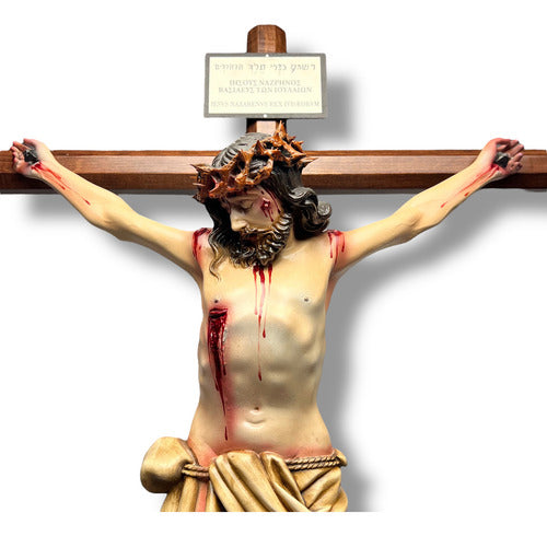 Crucifijo O Cristo Muerto Con Cruz Octagonal 90cm