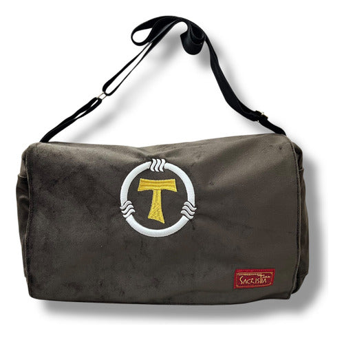 Sacri Mochila Mensajero Bordada Franciscana