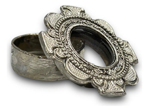 Teca O Relicario De Cruz Con Trébol (porta Reliquia Santos)