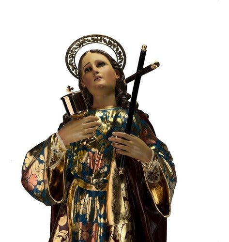 María Magdalena 150cm Estofada En Hoja De Oro