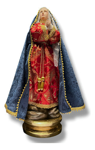 Virgen De Los Dolores Para Vestir Talla En Madera 50cm